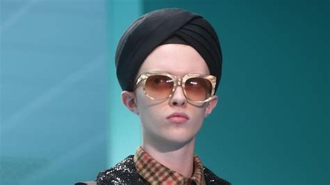 gucci fashion show turban|gucci sikh turban.